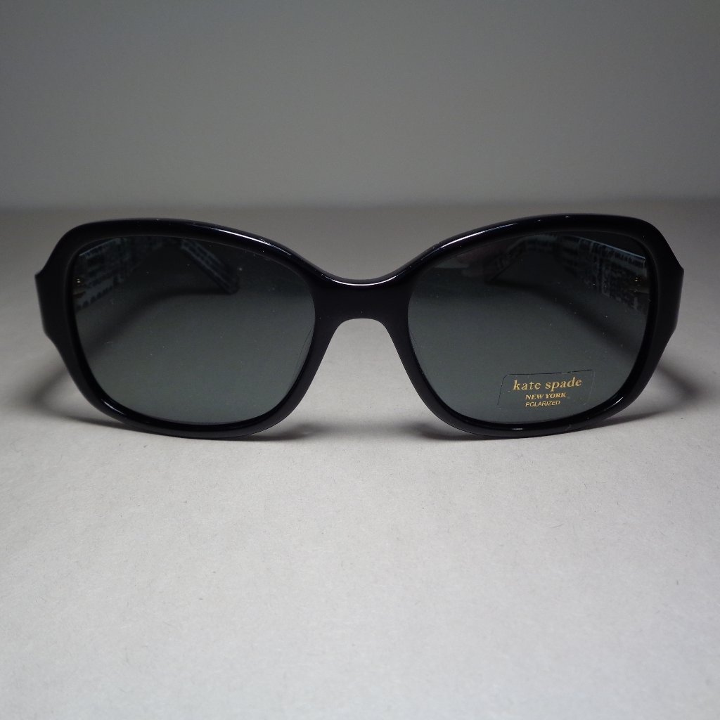 Kate Spade New York Akira Black Grey Polarized New Women's Sunglasses